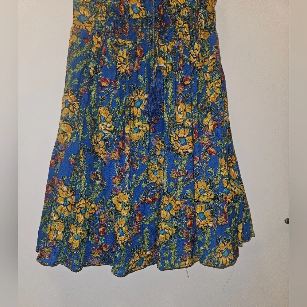 Free People Washed Ashore Floral Strappy Romantic Sundress Size XS - Picture 6 of 10